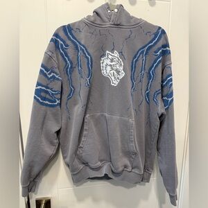 Darc Sport Gray and Blue Hoodie